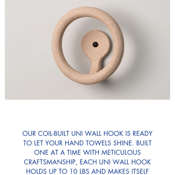 Uni Wall Hook in Speckled SIN - Picture 4 of 6